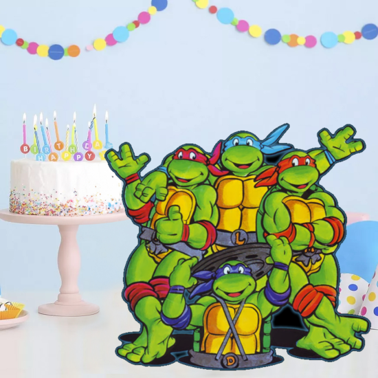 Ninja Turtles Temalı Dekor Pano