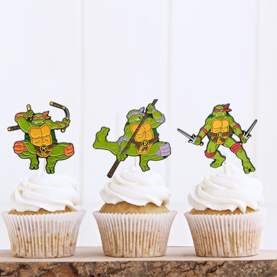 Ninja Turtles Temalı 6’lı Kürdan Süs