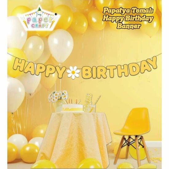 Papatya Konseptli Happy Birthday