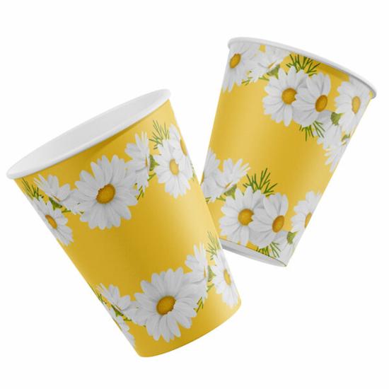 Papatya Konseptli Karton Bardak