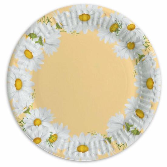 Papatya Konseptli Karton Tabak