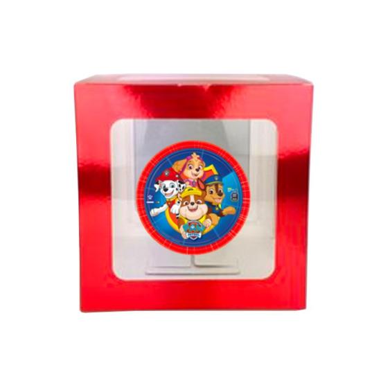 Paw Patrol Konseptli Şeffaf Kırmızı Kutu Seti 25 cm