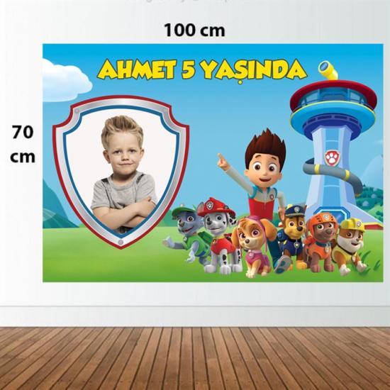 Paw Patrol Kişiye Özel Doğum Günü Afişi