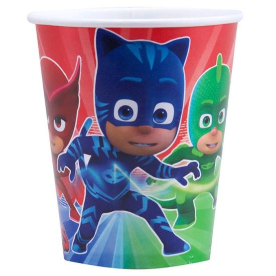 PJ Masks Pijamaskeliler Temalı Doğum Günü Karton Bardak 8’li