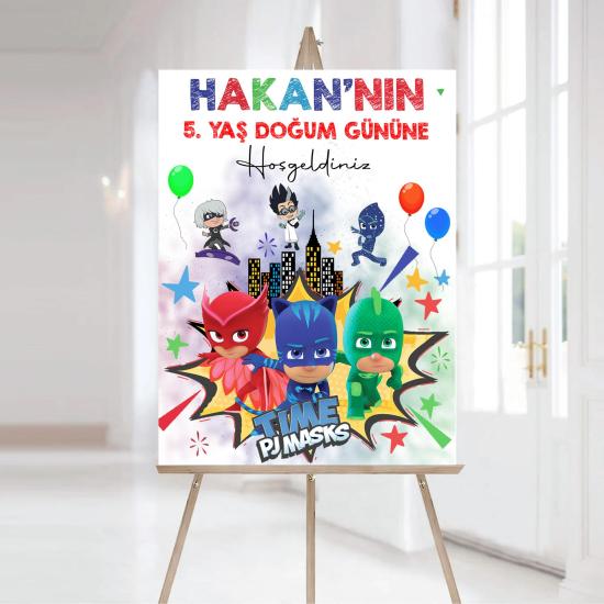 Pijamaskeliler Karşılama Panosu Vinil Branda