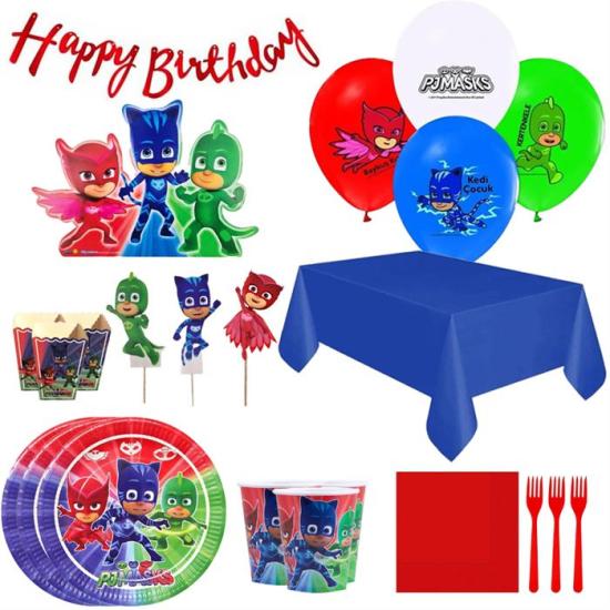 PJ Masks Doğum Günü Seti 16 Kişilik