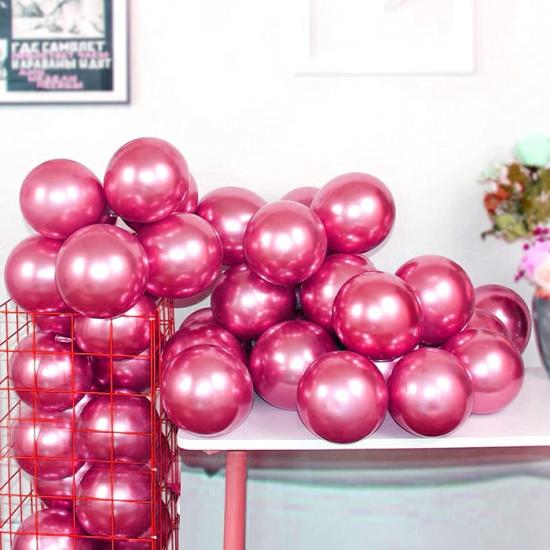 Pembe Krom Balon 5’li