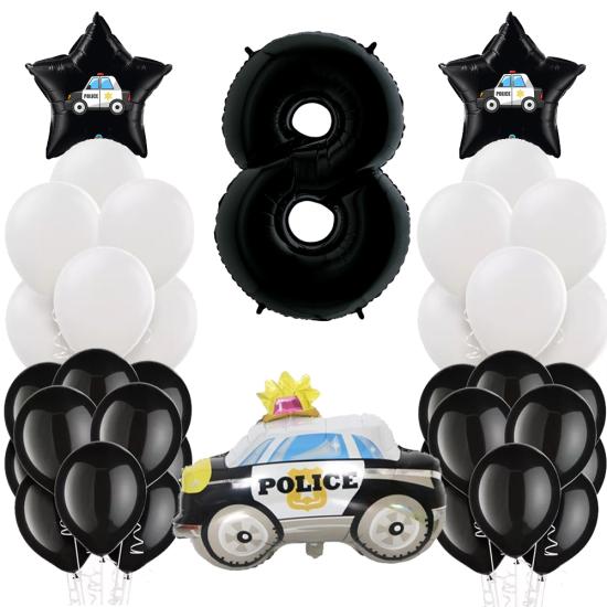 Polis Konsepti Doğum Günü Balon Seti