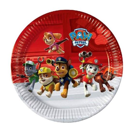 Paw Patrol Konseptli Karton Tabak 8’li