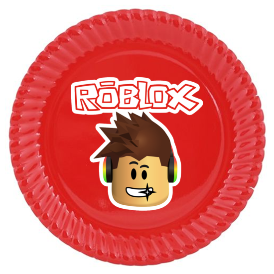 Roblox Konseptli Kırmızı Tabak 5’li