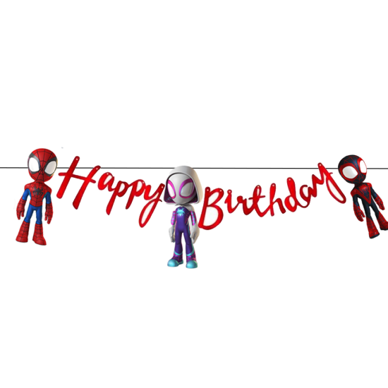 Spidey ve Arkadaşları Temalı Happy Birthday