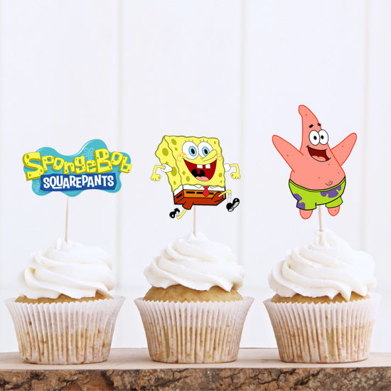 Sünger Bob Temalı Kürdan Süs