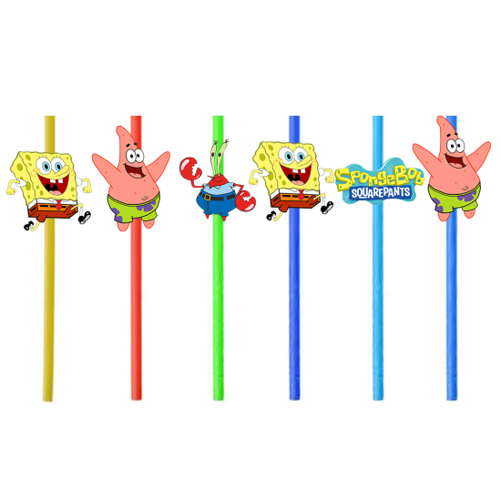 Sünger Bob Temalı Pipet