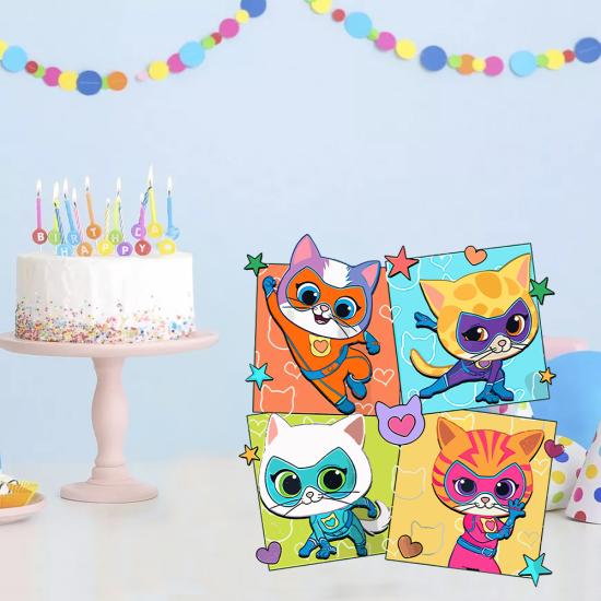 Super Kitties Temalı Dekor Pano
