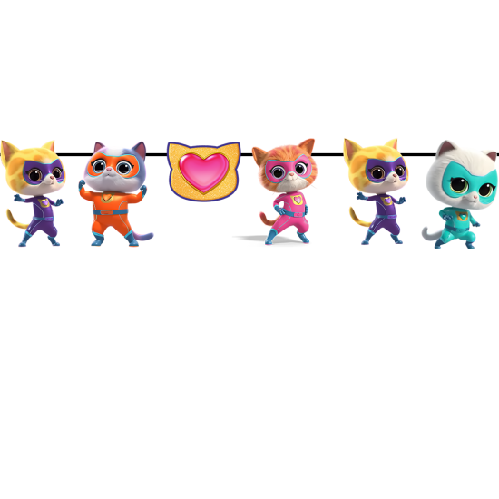 Super Kitties Temalı Karakter Banner
