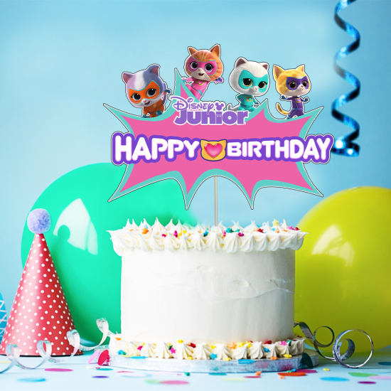 Super Kitties Temalı Pasta Süsü