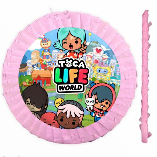 Toca Life World Konsepti Pembe Pinyata