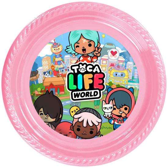 Toca Life World Konsepti Pembe Tabak 5’li