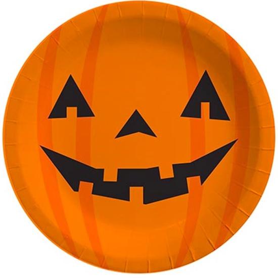 Halloween Temalı Balkabağı Turuncu Tabak