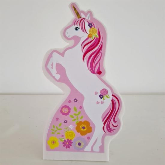 Ayaklı Dekor Pano - Unicorn Temalı - 30 cm