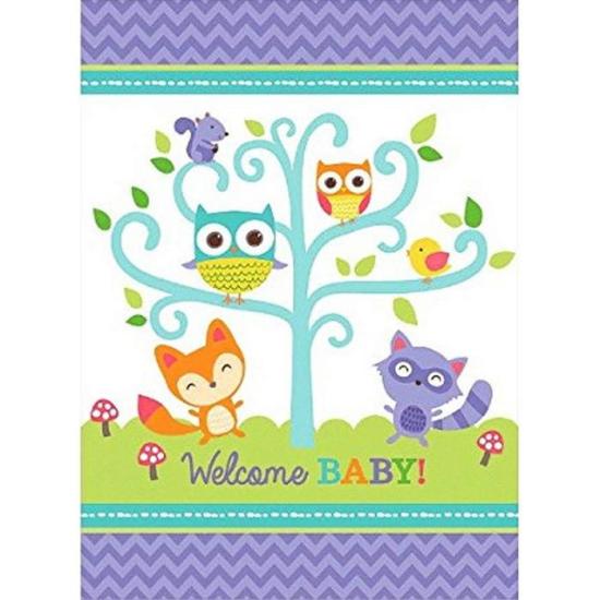 Welcome Baby Woodland Temalı Masa örtüsü