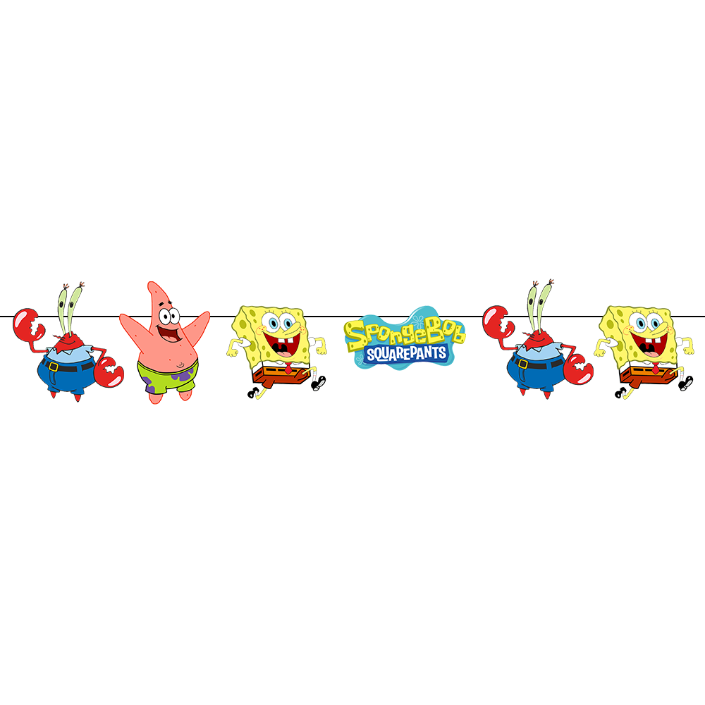 Sünger Bob Temalı Kaligrafi Banner