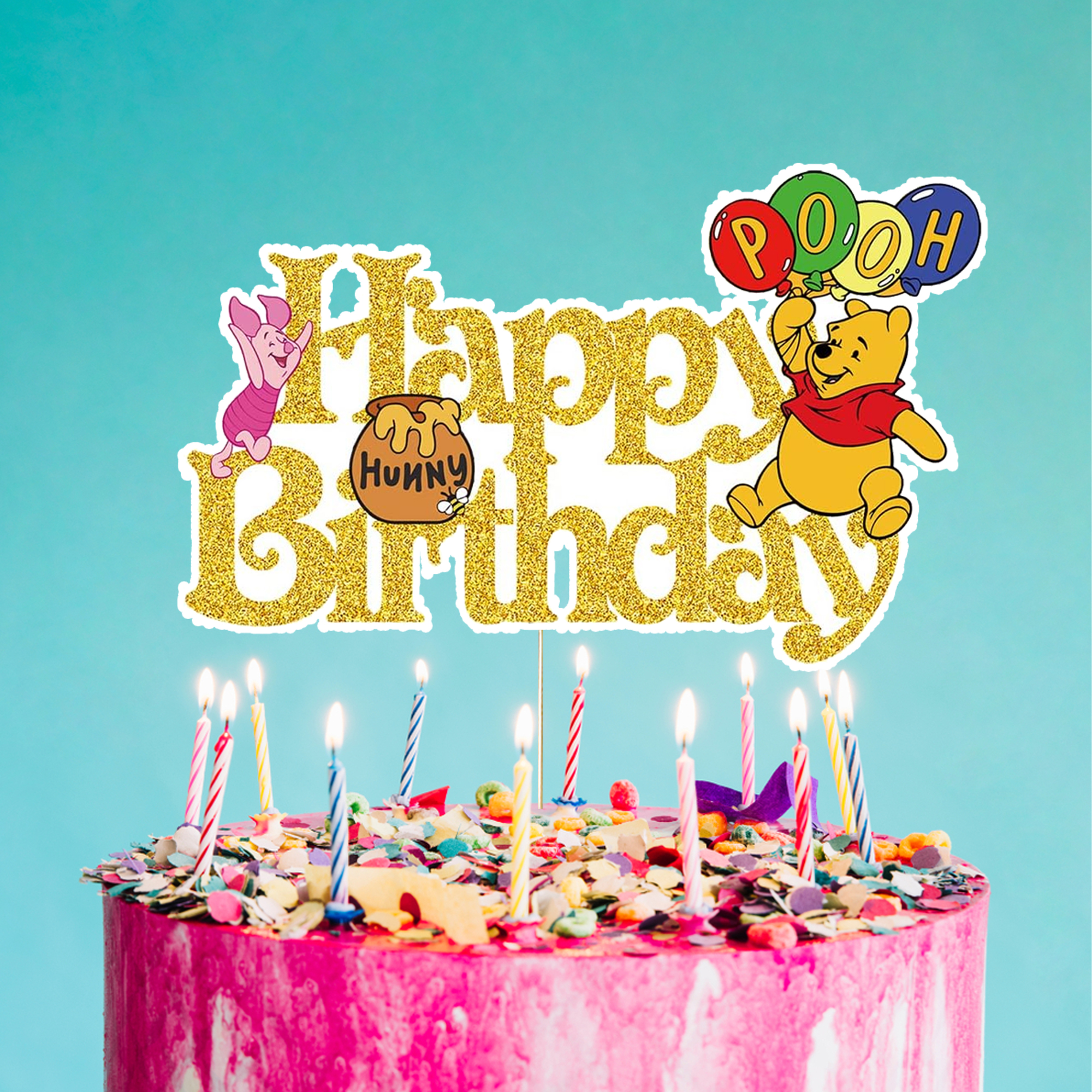 Winnie Konsepti Happy Birthday Pasta Süsü