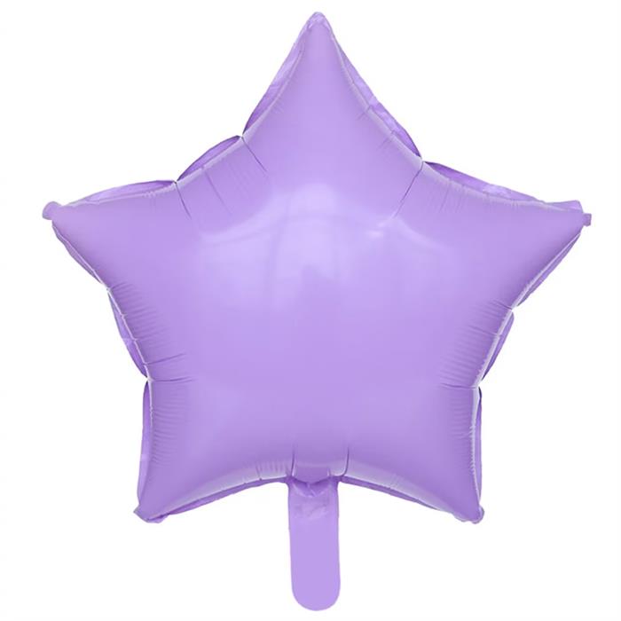 Yıldız Lila Makaron Folyo Balon - 40 cm